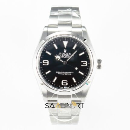 Rolex Explorer 36 904L Çelik 124270 Siyah Kadran Oyster Kordon 3230 ETA