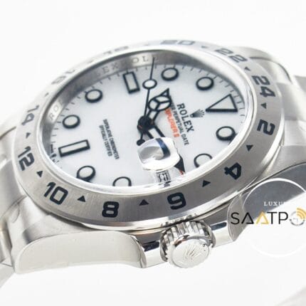 Rolex Explorer II 42mm 226570 904L Clean Factory White Dial Oyster Bracelet 3285 ETA