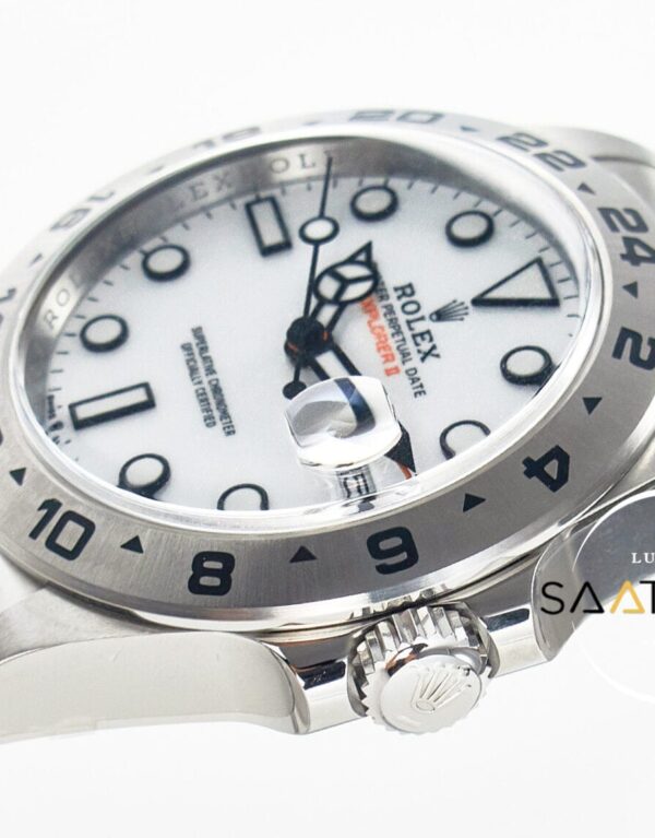 Rolex Explorer II 42mm 226570 904L Clean Factory White Dial Oyster Bracelet 3285 ETA