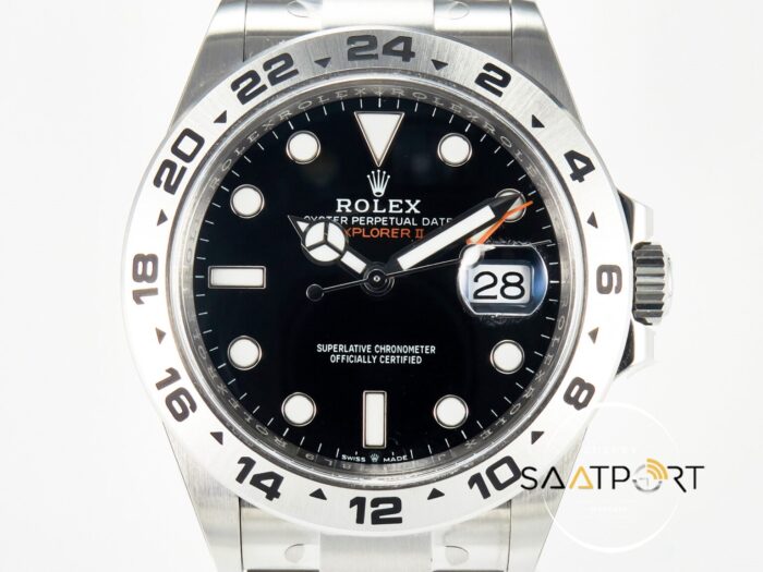 Rolex Explorer II 42mm 226570 Clean Factory 904L Oyster Siyah Kadran 3285 ETA