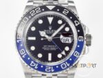 Rolex GMT-Master II 40mm Batgirl QF 126710 BLNR Mavi Siyah Seramik Bezel Jubile 3285 ETA