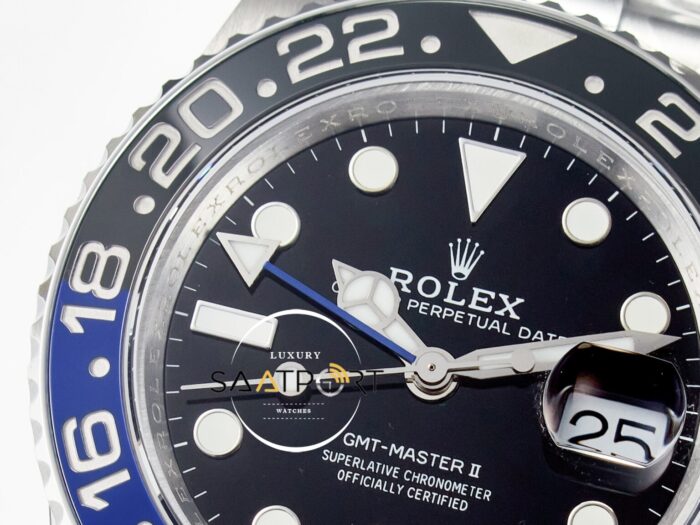 Rolex GMT-Master II 40mm Batman 126710 BLNR Mavi Siyah Seramik Bezel QF Oyster 3285 ETA