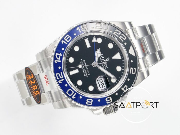 Rolex GMT-Master II 40mm Batman 126710 BLNR Mavi Siyah Seramik Bezel QF Oyster 3285 ETA