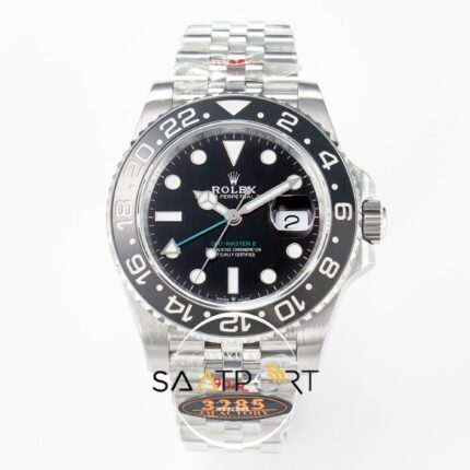 Rolex GMT-Master II 40mm QF 126710 GRNR Siyah Gri Seramik Bezel Jubile 3285 ETA