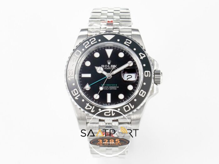 Rolex GMT-Master II 40mm QF 126710 GRNR Siyah Gri Seramik Bezel Jubile 3285 ETA