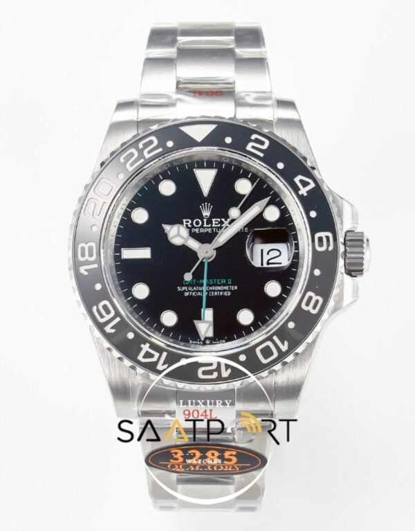 Rolex GMT-Master II 40mm QF 126710 GRNR Siyah Gri Seramik Bezel Oyster 3285 ETA