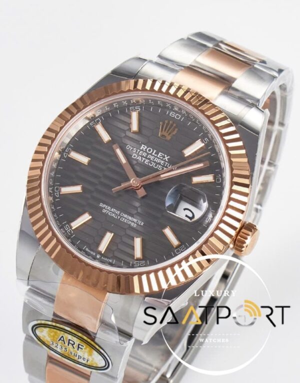 Rolex Datejust 41mm 126331 Arf Factory Black Motif Dial Super Clone ETA