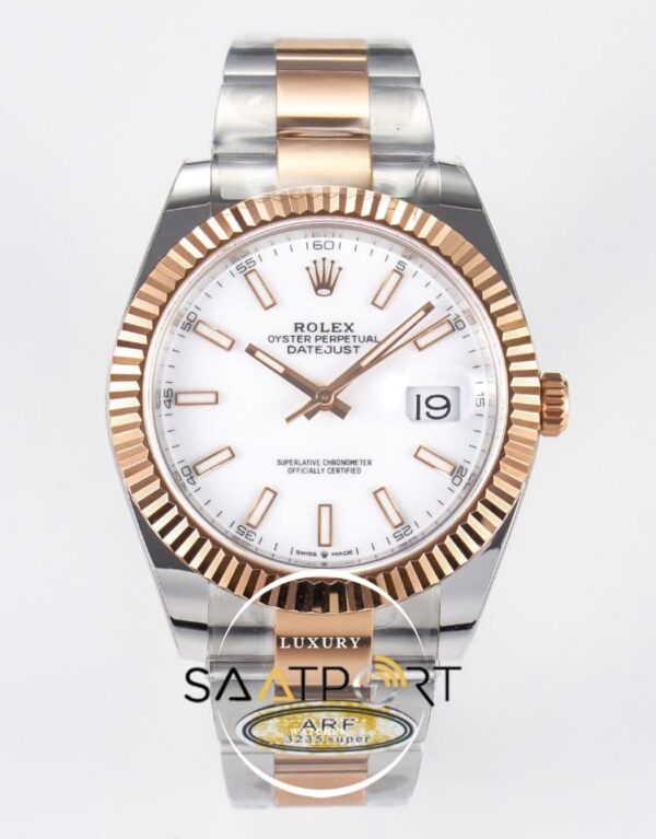 Rolex Datejust 41mm 126333 Arf Factory Beyaz Kadran 3235 Super Clone ETA