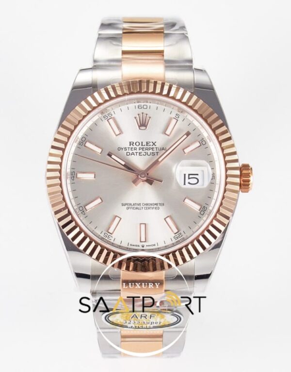Rolex Datejust 41mm 126333 Arf Factory Gümüş Kadran 3235 Super Clone ETA