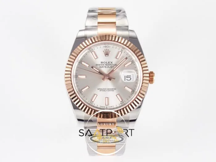 Rolex Datejust 41mm 126333 Arf Factory Gümüş Kadran 3235 Super Clone ETA