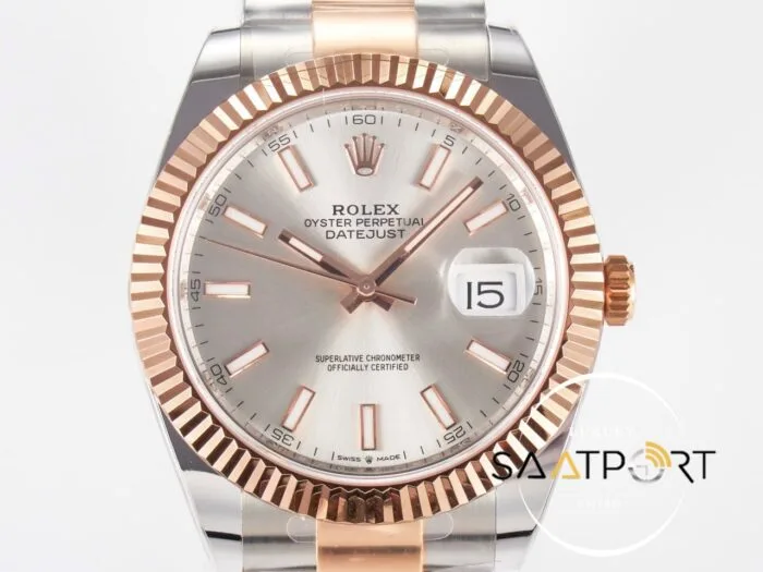 Rolex Datejust 41mm 126333 Arf Factory Gümüş Kadran 3235 Super Clone ETA