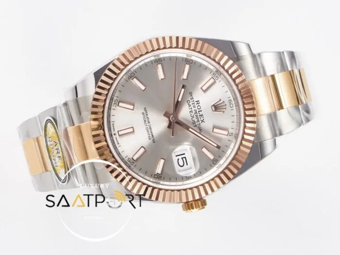 Rolex Datejust 41mm 126333 Arf Factory Gümüş Kadran 3235 Super Clone ETA