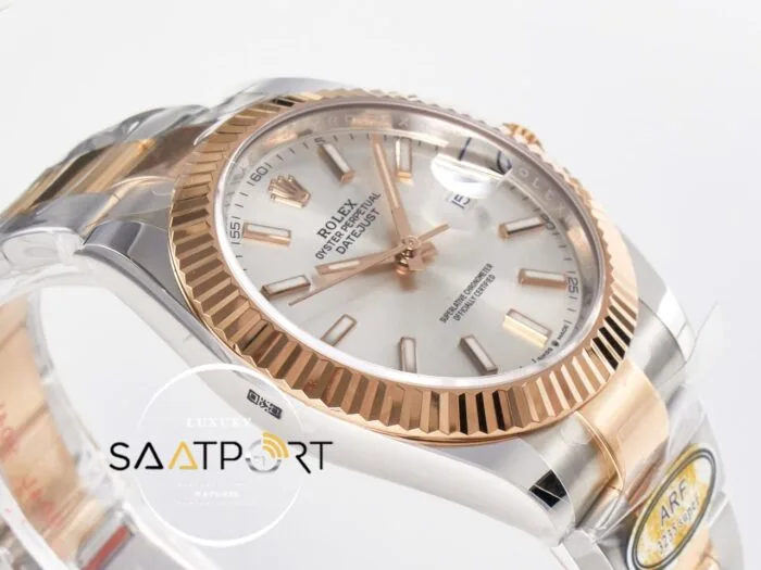 Rolex Datejust 41mm 126333 Arf Factory Gümüş Kadran 3235 Super Clone ETA