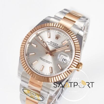 Rolex Datejust 41mm 126333 Arf Factory Gümüş Kadran 3235 Super Clone ETA