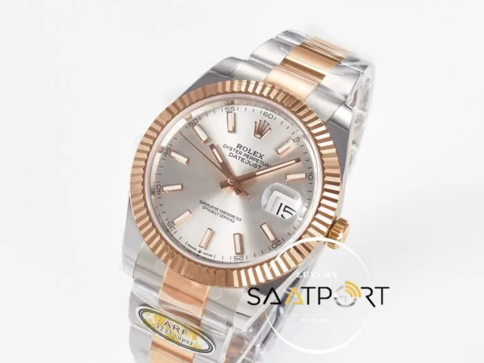 Rolex Datejust 41mm 126333 Arf Factory Gümüş Kadran 3235 Super Clone ETA