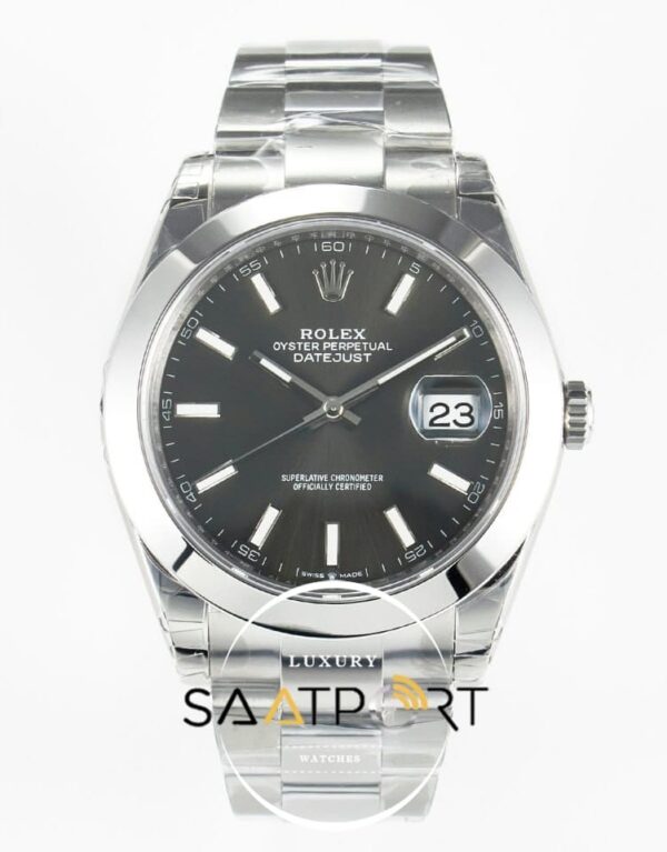 Rolex Datejust 41mm Black Dial 126300 Super Clone 3235 ETA