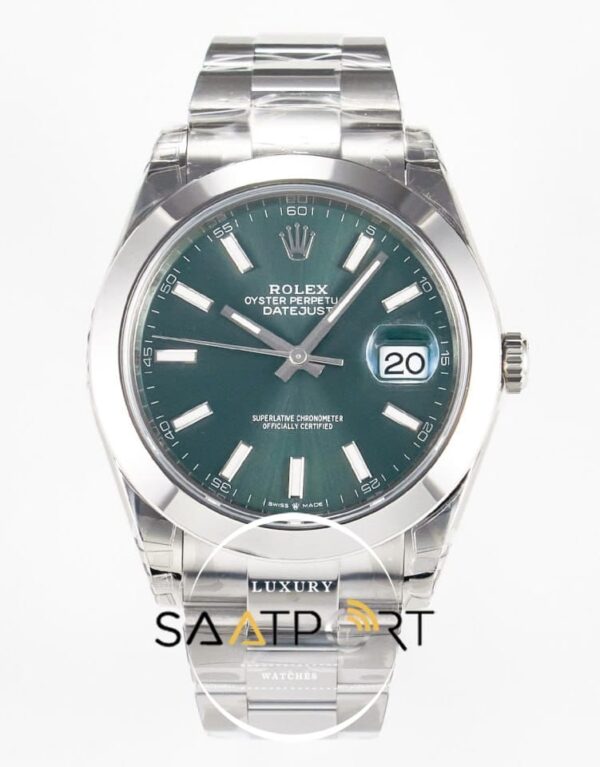 Rolex Datejust 41mm Mint Green Dial Vsf Factory 126300 Super Clone 3235 ETA