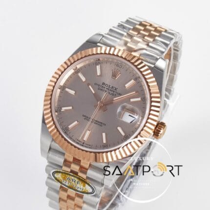 Rolex Datejust 41mm Pink Dial 126331 Arf Factory Rose Gold Super Clone ETA