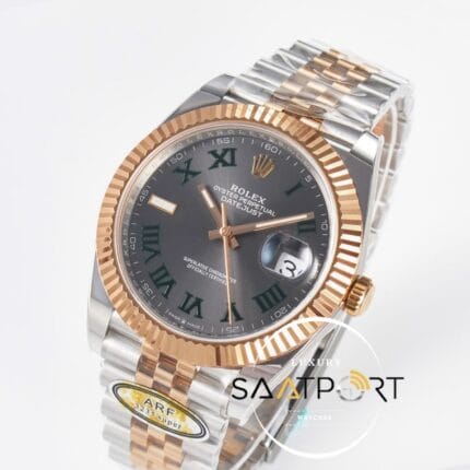 Rolex Datejust 41mm Wimbledon 126331 Arf Factory Rose Gold Super Clone ETA