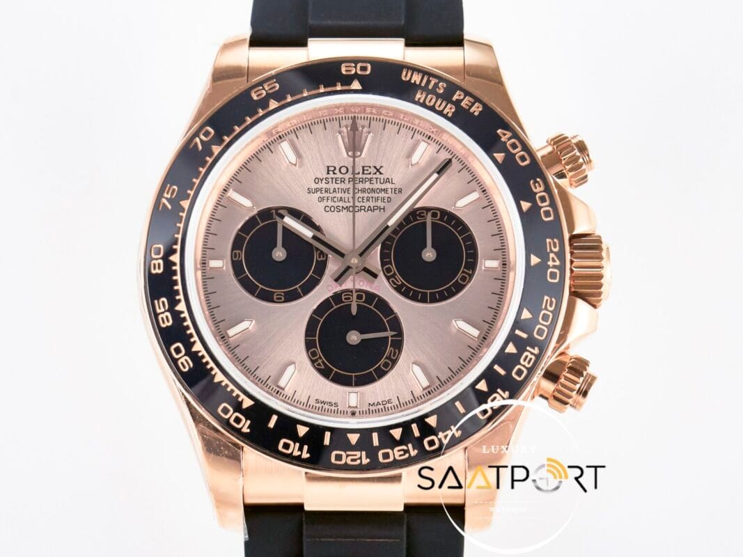 Rolex Daytona 126515 Rose 904L Case QF 40mm Rose Dial Oysterflex 4131 ...