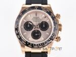 Rolex Daytona 126515 Rose 904L Case QF 40mm Rose Dial Oysterflex 4130 Super Clone ETA