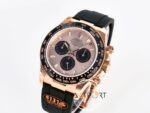 Rolex Daytona 126515 Rose 904L Case QF 40mm Rose Dial Oysterflex 4130 Super Clone ETA