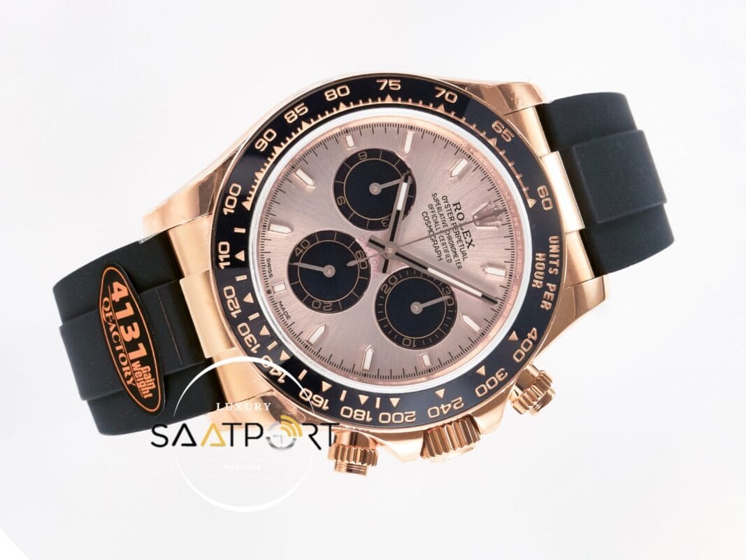 Rolex Daytona 126515 Rose 904L Case QF 40mm Rose Dial Oysterflex 4131 ...