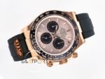 Rolex Daytona 126515 Rose 904L Case QF 40mm Rose Dial Oysterflex 4130 Super Clone ETA