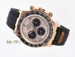 Rolex Daytona 126515 Rose 904L Case QF 40mm Rose Dial Oysterflex 4130 Super Clone ETA