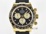 Rolex Daytona 126518 QF 40mm Black Gold Dial Oysterflex Strap Super Clone 4131 ETA