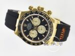 Rolex Daytona 126518 QF 40mm Black Gold Dial Oysterflex Strap Super Clone 4131 ETA