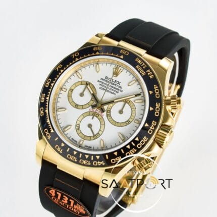 Rolex Daytona 126518 QF 40mm White Dial Oysterflex Strap Super Clone 4131 ETA