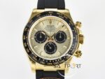 Rolex Daytona 126518 QF 40mm Yellow Gold Dial Oysterflex Strap Super Clone 4131 ETA