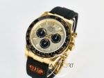 Rolex Daytona 126518 QF 40mm Yellow Gold Dial Oysterflex Strap Super Clone 4131 ETA