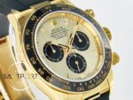 Rolex Daytona 126518 QF 40mm Yellow Gold Dial Oysterflex Strap Super Clone 4131 ETA