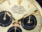 Rolex Daytona 126518 QF 40mm Yellow Gold Dial Oysterflex Strap Super Clone 4131 ETA