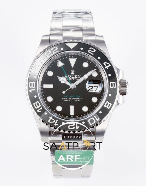 Rolex GMT-Master II 40mm ARF 126710 GRNR Siyah Gri Seramik Bezel Oyster 3285 ETA