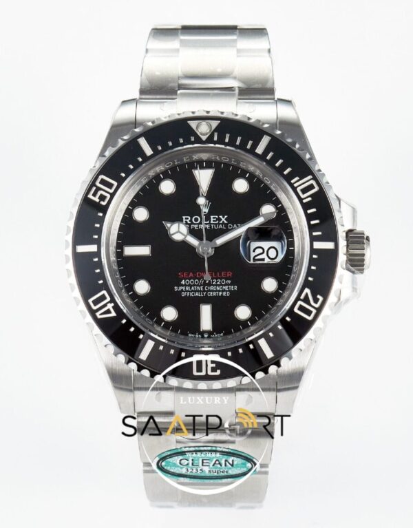 Rolex Sea-Dweller 43mm 126600 Clean 904L Kasa Seramik Bezel 3235 ETA