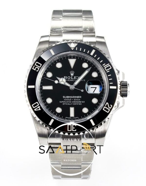 Rolex Submariner Date 40mm 116610LN VSF Siyah Kadran 3135 Super Clone ETA