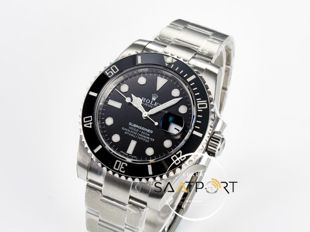 Rolex Submariner Date 40mm 116610LN VSF Siyah Kadran 3135 Super Clone ETA
