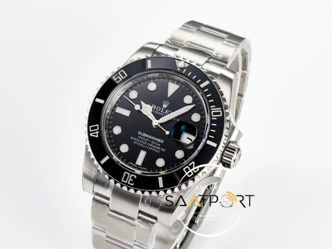Rolex Submariner Date 40mm 116610LN VSF Siyah Kadran 3135 Super Clone ETA