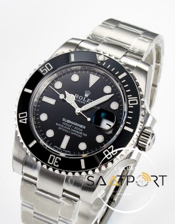 Rolex Submariner Date 40mm 116610LN VSF Siyah Kadran 3135 Super Clone ETA