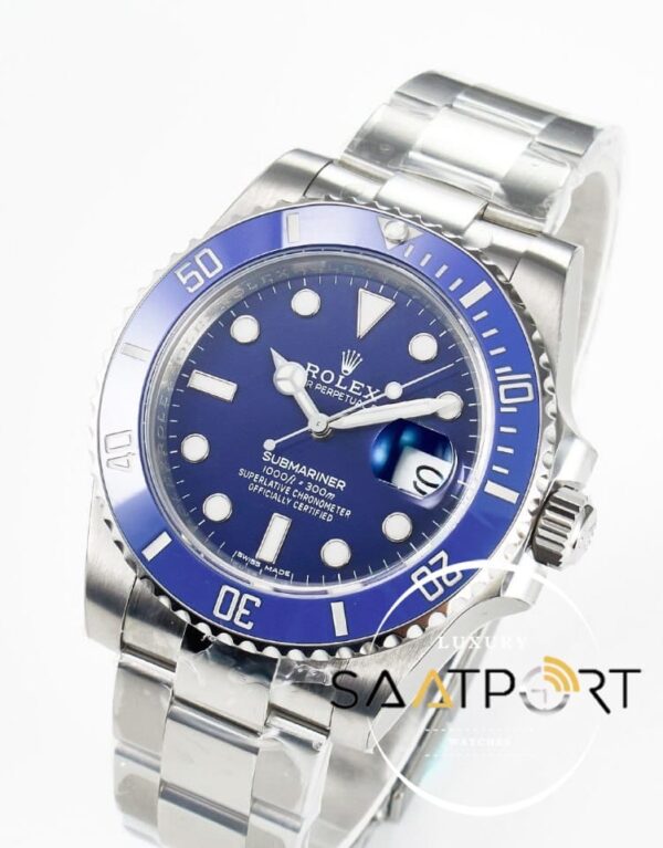 Rolex Submariner Smurf 40mm Mavi Kadran 116619LB VSF Factory 3135 Super Clone ETA