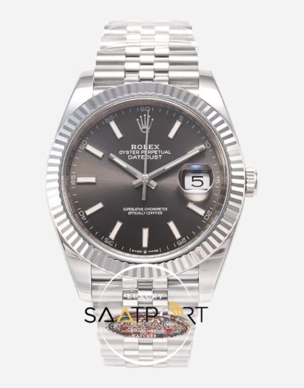 Rolex Datejust 126334 Clean Factory 41mm Gri Rodyum 904L Jubilee 3235 Super Clone ETA