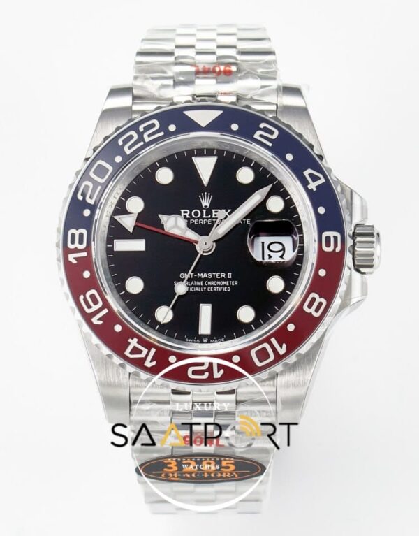 Rolex GMT-Master II QF Factory 40mm 126710BLRO Jubilee Pepsi 3285 Super Clone ETA