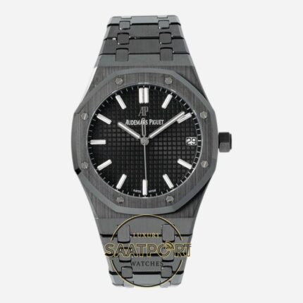 Audemars Piguet Royal Oak 15500 DLC Siyah Kadran APS Factory 4302 Super Clone ETA