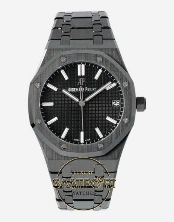 Audemars Piguet Royal Oak 15500 DLC Siyah Kadran APS Factory 4302 Super Clone ETA
