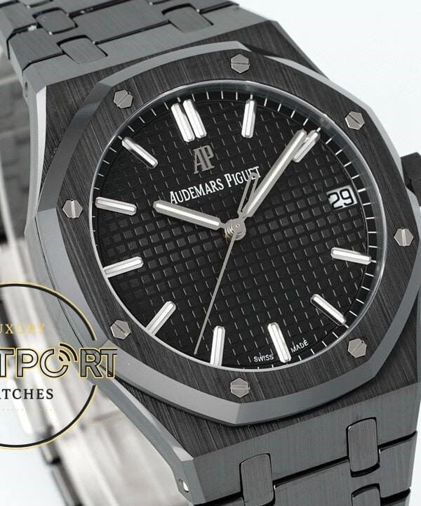 Audemars Piguet Royal Oak 15500 DLC Siyah Kadran APS Factory 4302 Super Clone ETA