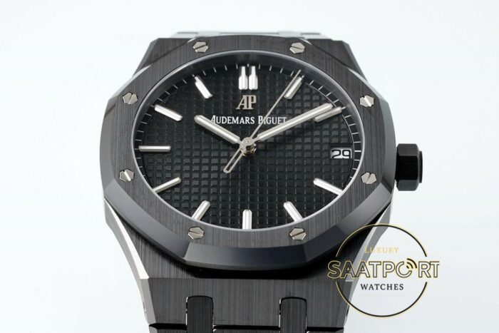 Audemars Piguet Royal Oak 15500 DLC Siyah Kadran APS Factory 4302 Super Clone ETA