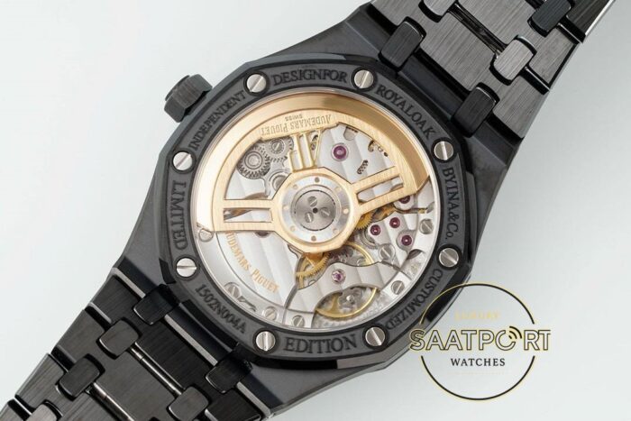 Audemars Piguet Royal Oak 15500 DLC Siyah Kadran APS Factory 4302 Super Clone ETA